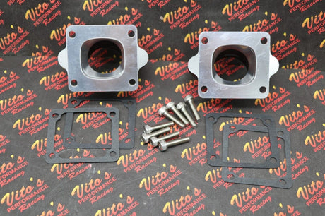 2 x BANSHEE BILLET aluminum SINGLE INTAKES carb boots intake 33mm 34mm 35mm PWK 4