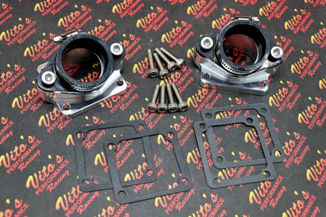 2 x BANSHEE BILLET aluminum SINGLE INTAKES carb boots intake 38mm 39mm 41mm PWK 1