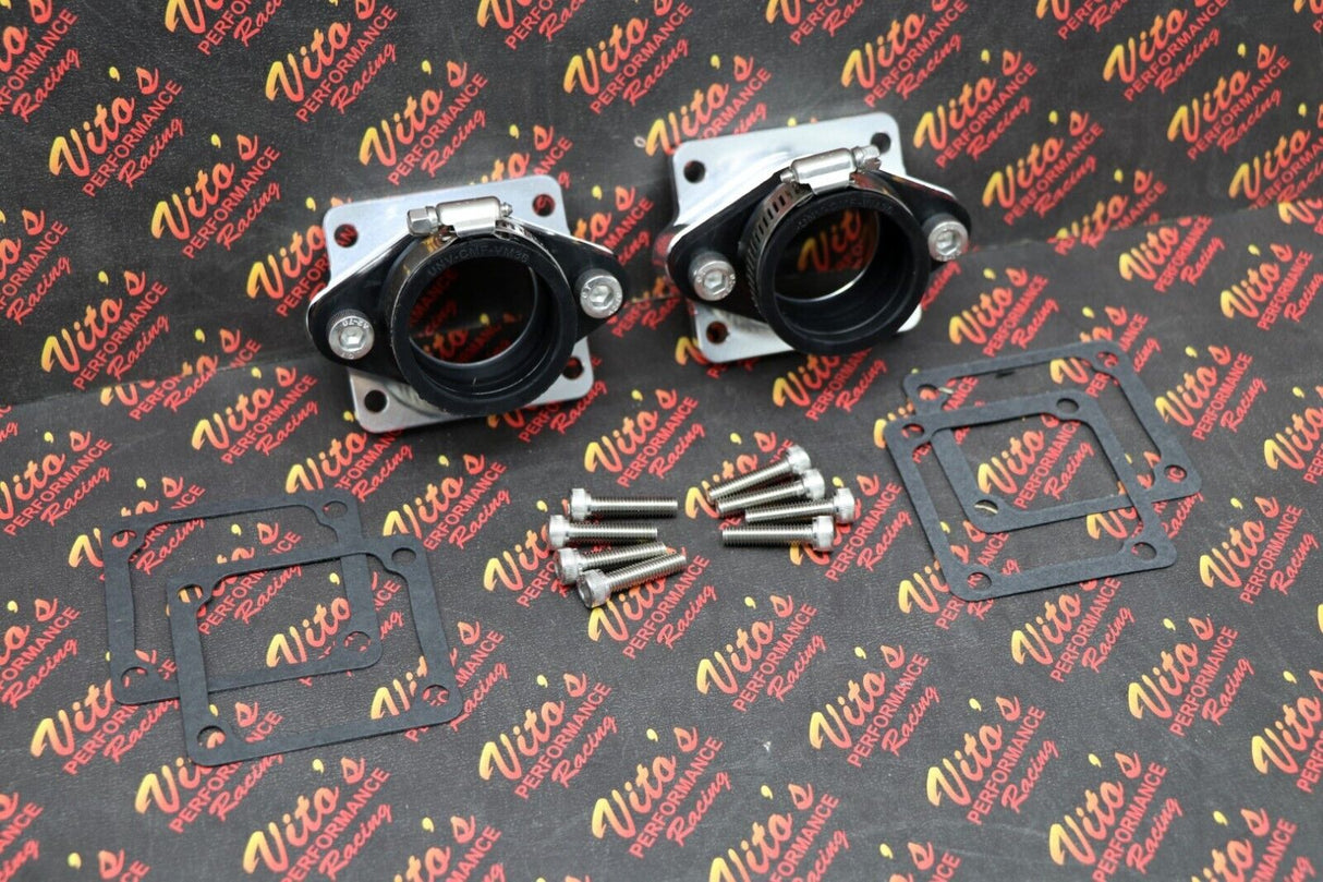 2 x BANSHEE BILLET aluminum SINGLE INTAKES carb boots intake 38mm 39mm 41mm PWK 2