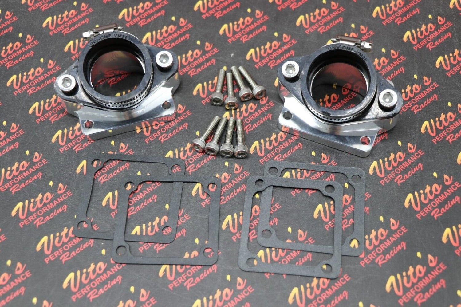 2 x BANSHEE BILLET aluminum SINGLE INTAKES carb boots intake 38mm 39mm 41mm PWK 3