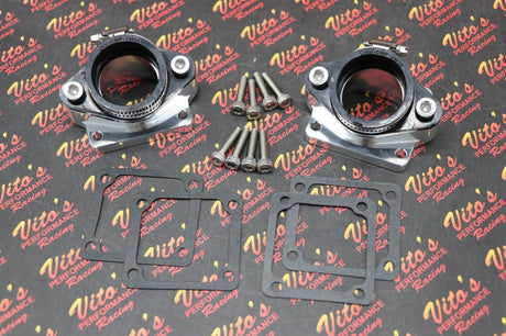 2 x BANSHEE BILLET aluminum SINGLE INTAKES carb boots intake 38mm 39mm 41mm PWK 3