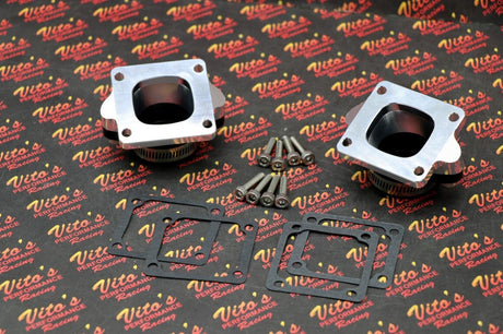 2 x BANSHEE BILLET aluminum SINGLE INTAKES carb boots intake 38mm 39mm 41mm PWK 4