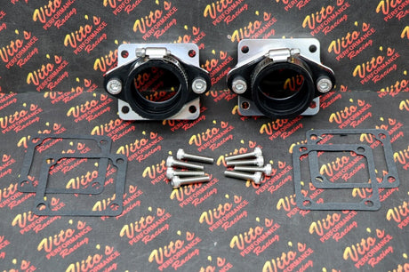 2 x BANSHEE BILLET aluminum SINGLE INTAKES carb boots intake 38mm 39mm 41mm PWK 6