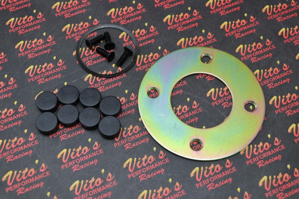 BILLET CLUTCH BASKET steel backer plate + bolt kit + cushions Yamaha Banshee 2