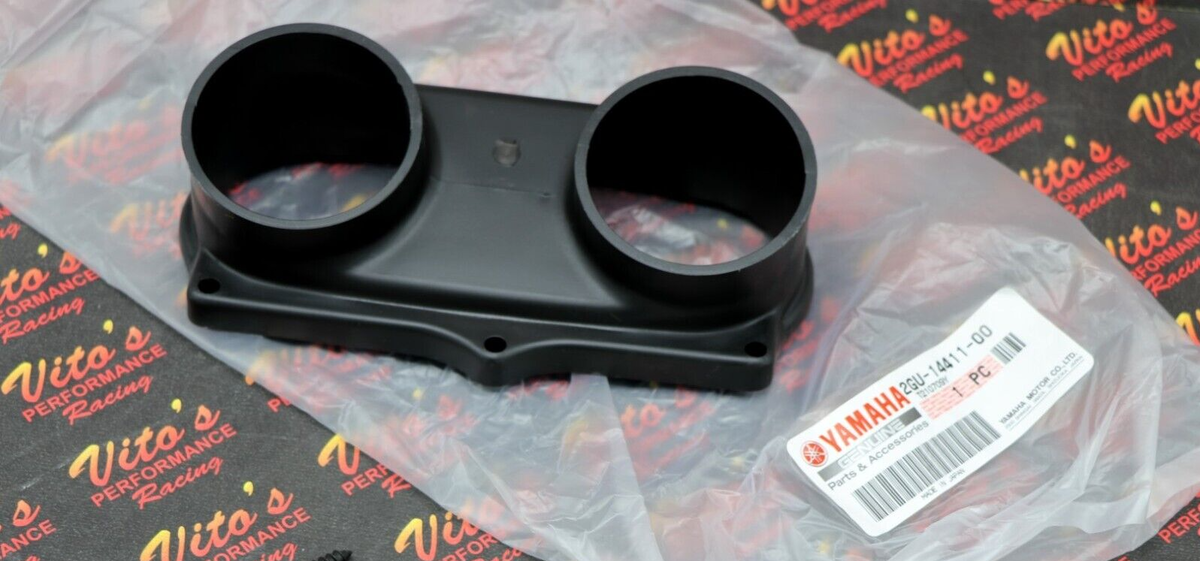 AIRBOX FRONT CASE BOOTS ADAPTOR intake carb clip Yamaha Banshee NEW OEM factory 1