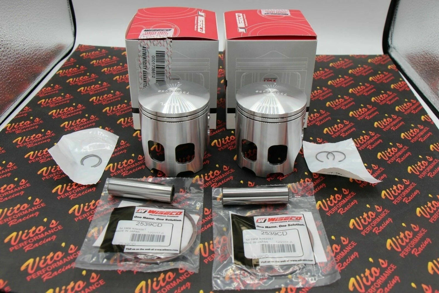 2 x Wiseco 12198 pistons for Yamaha Banshee 68.00 Assassin 4mm 421cc