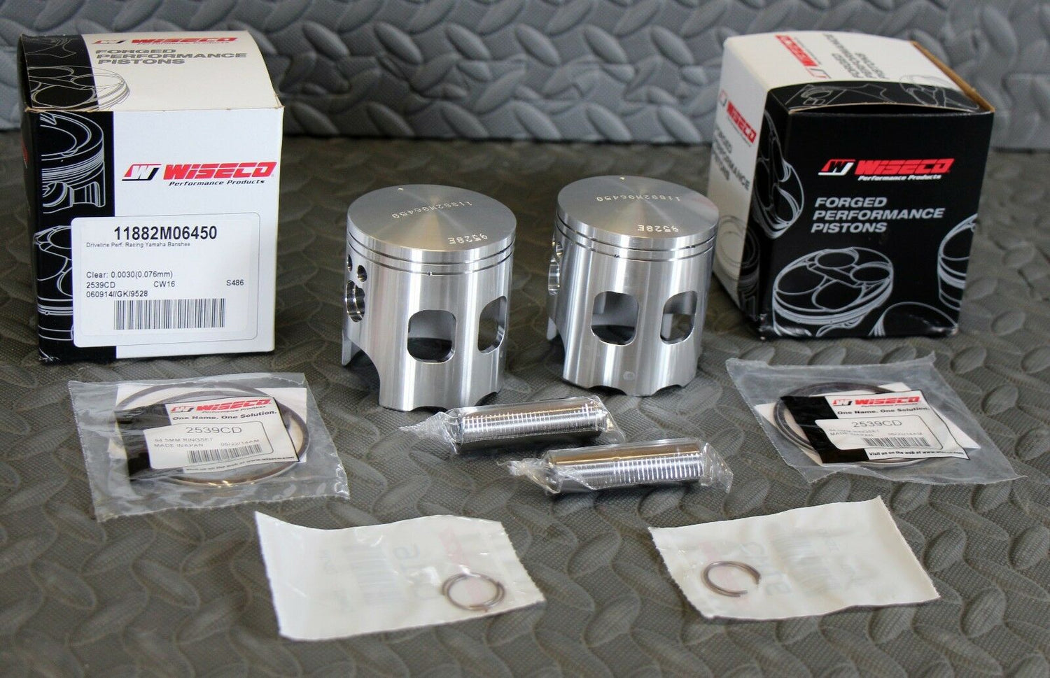 2 x Wiseco 11882 ULTRA STROKER pistons Banshee 4mm long rod gasket 2 x Wiseco 11882 ULTRA STROKER pistons Banshee 4mm long rod gasket