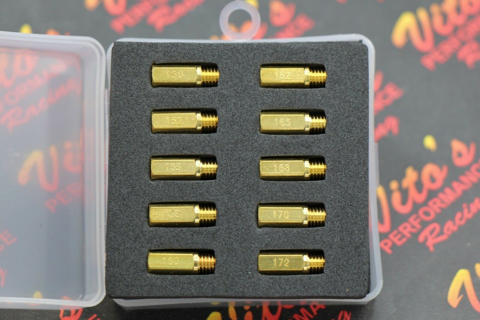 2 x VITO's Keihin MAIN HEX JET KIT 150-172 Banshee PWK 10 sizes