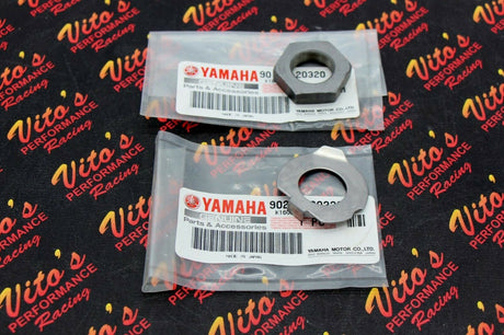 NEW OEM YAMAHA BANSHEE CLUTCH BASKET HUB NUT + FRENCH LOCK WASHER KIT 1