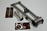 TYSON Banshee swingarm round extended chromoly rear carrier + front bearings +6" 1