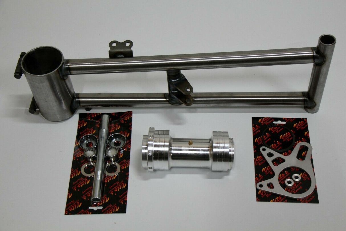 TYSON Banshee swingarm round extended chromoly rear carrier + front bearings +6" 4