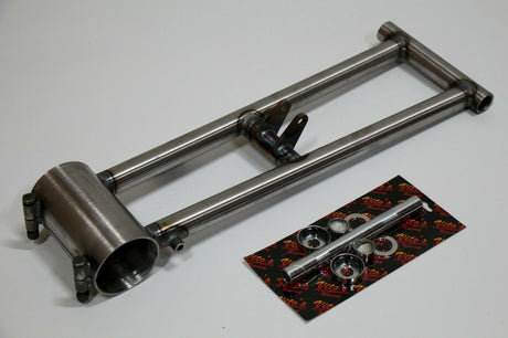 TYSON Banshee swingarm rear round extended chromoly + front bearings kit +8" 2