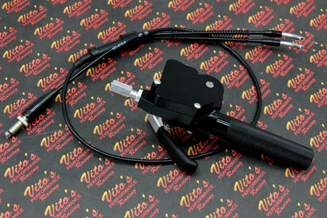 Dual Gasser Throttle thumb  twist kit for Yamaha Banshee + Vito's cable + grips 4