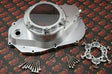 CLUTCH COVER + LOCK UP KIT Billet aluminum Yamaha Banshee clear window SILVER 1