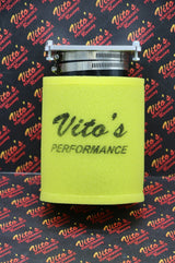 Vito's PRO FLOW airbox adapter + 2 stage FOAM style air filter Yamaha Banshee 9