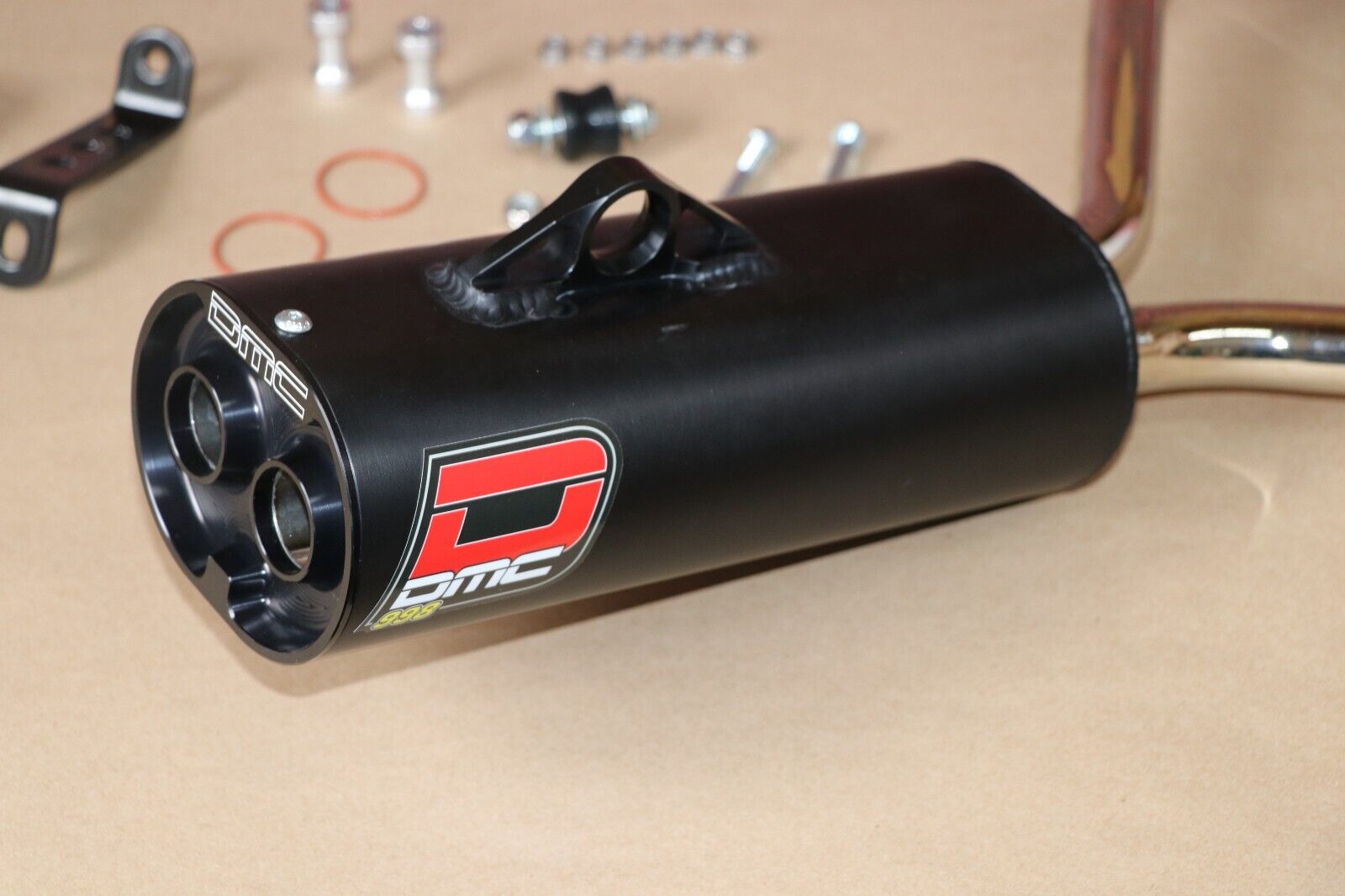 DMC 998 916 Exhaust For Yamaha Banshee 350 1989-2006 – Black Center Mount 25467-00