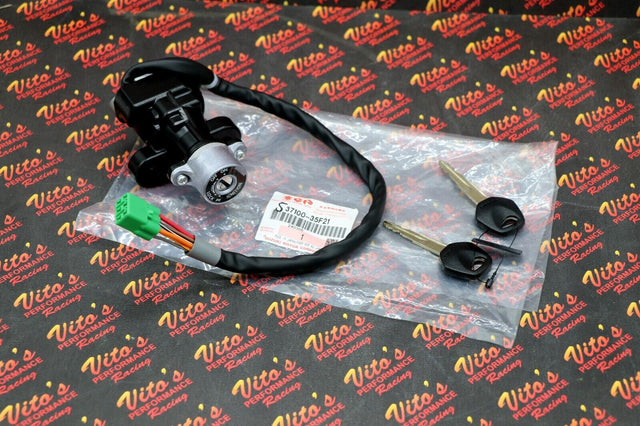 NEW OEM genuine Suzuki ignition switch + 2 keys 2001-2003 GSXR GSX-R 600 750 1