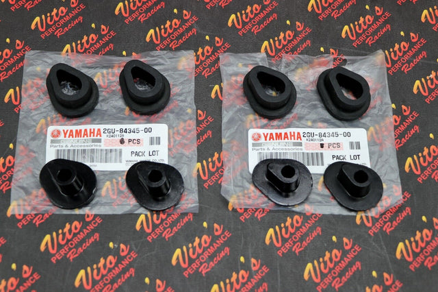 2 x NEW headlight rubber bushing damper + metal stay kit Yamaha Banshee Warrior 1