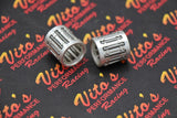 2 X Vito's Performance Premium Silver Cage WRIST PIN NEEDLE BEARING Banshee 1