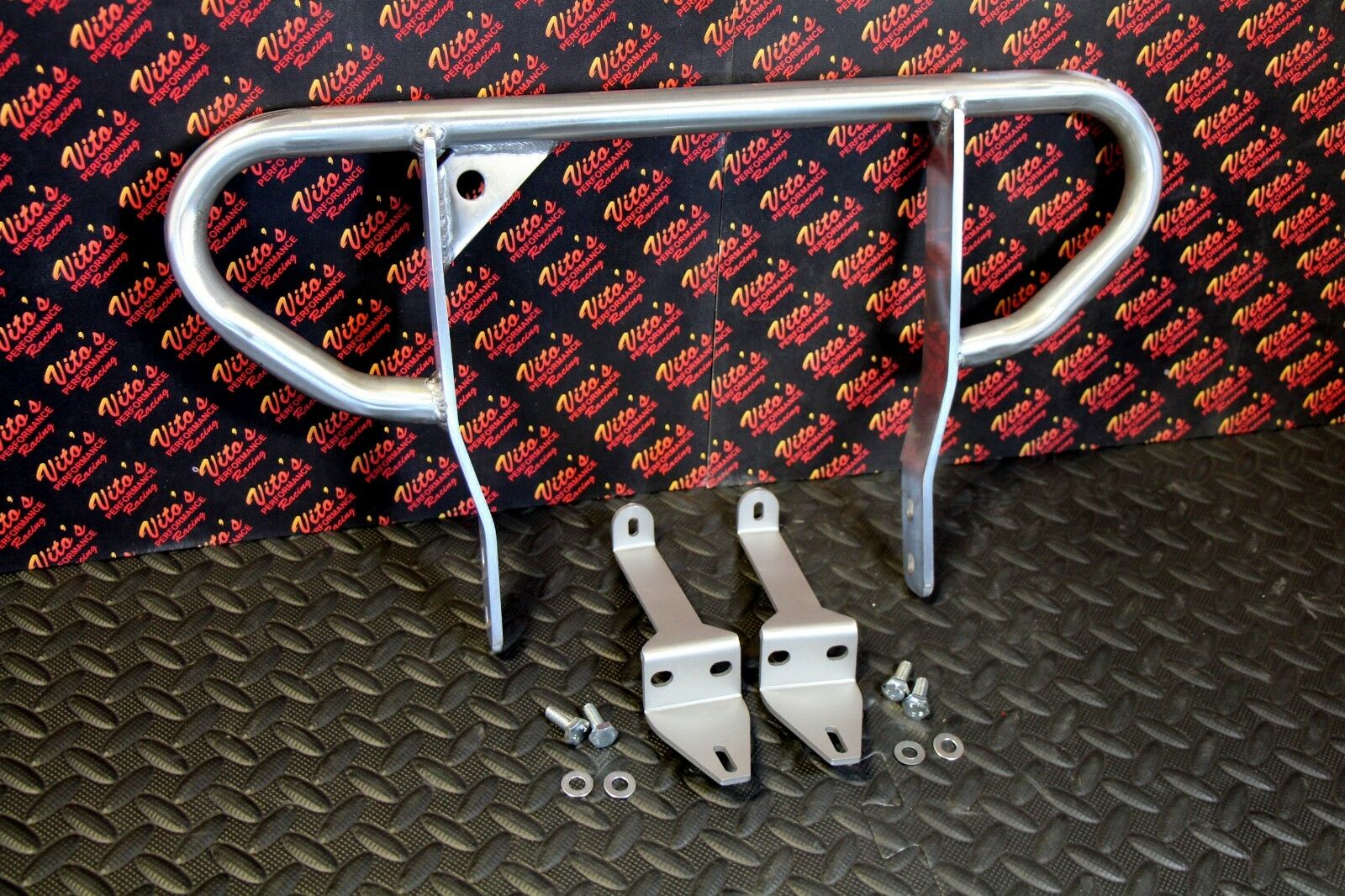マッスルKATO ラウンドグリップバー Vito's New Grab Bar Raptor 660 Rear Wide Desert Bumper Aluminum