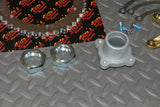 New +2" Banshee Rear Setup Axle Carrier Rotor + Hubs + Sprocket 38 Tooth CHROME 5