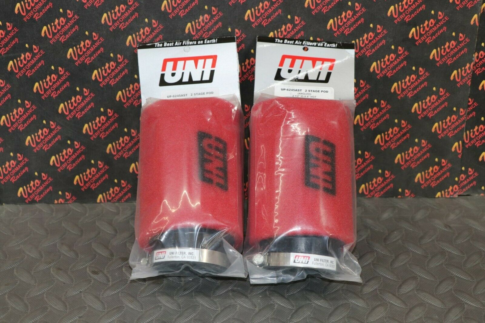 2x UNI Foam Pod Air Filters For Yamaha Banshee – Fit Keihin PWK 36mm & 38mm Carbs