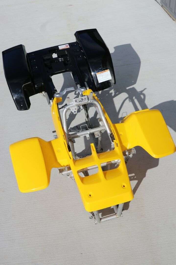 NEW Yamaha Banshee fenders 2003 YELLOW front + BLACK rear plastic body 1987-2006 3