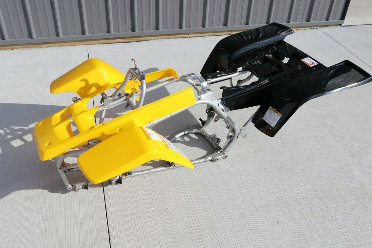 NEW Yamaha Banshee fenders 2003 YELLOW front + BLACK rear plastic body 1987-2006 4