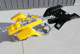 NEW Yamaha Banshee fenders 2003 YELLOW front + BLACK rear plastic body 1987-2006 4