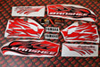 Vito's custom vinyl graphics 14MIL sticker Yamaha Banshee RED WHITE BLACK 2009 1