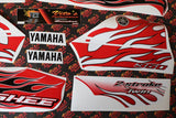 Vito's custom vinyl graphics 14MIL sticker Yamaha Banshee RED WHITE BLACK 2009 2
