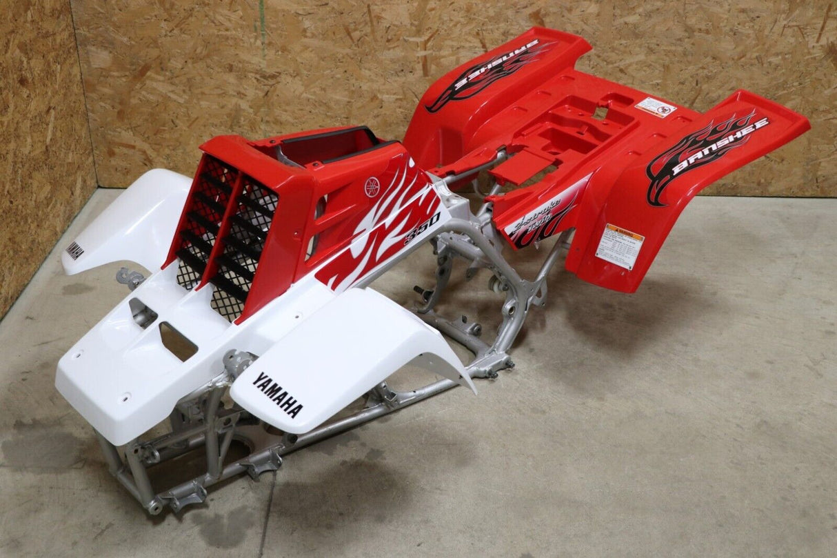 Vito's custom vinyl graphics 14MIL sticker Yamaha Banshee RED WHITE BLACK 2009 5