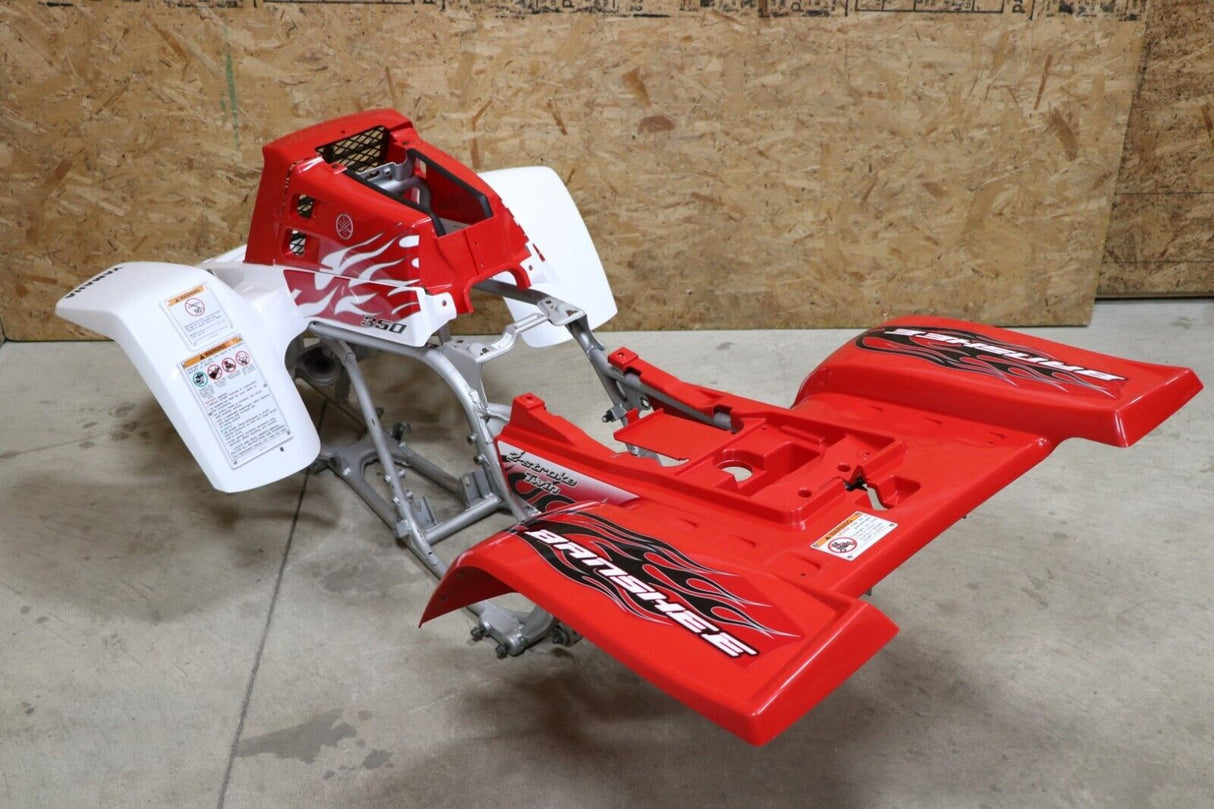 Vito's custom vinyl graphics 14MIL sticker Yamaha Banshee RED WHITE BLACK 2009 6