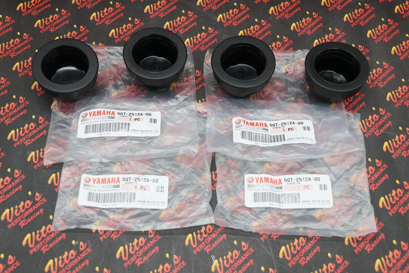 4 x Rubber wheel caps OEM Factory Yamaha Grizzly Kodiak Big Bear