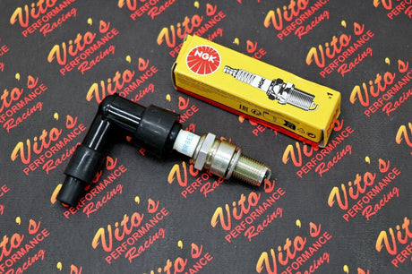 2 x Vito's ignition coil NGK style spark plug caps Yamaha BANSHEE 1987-2006 NEW 3