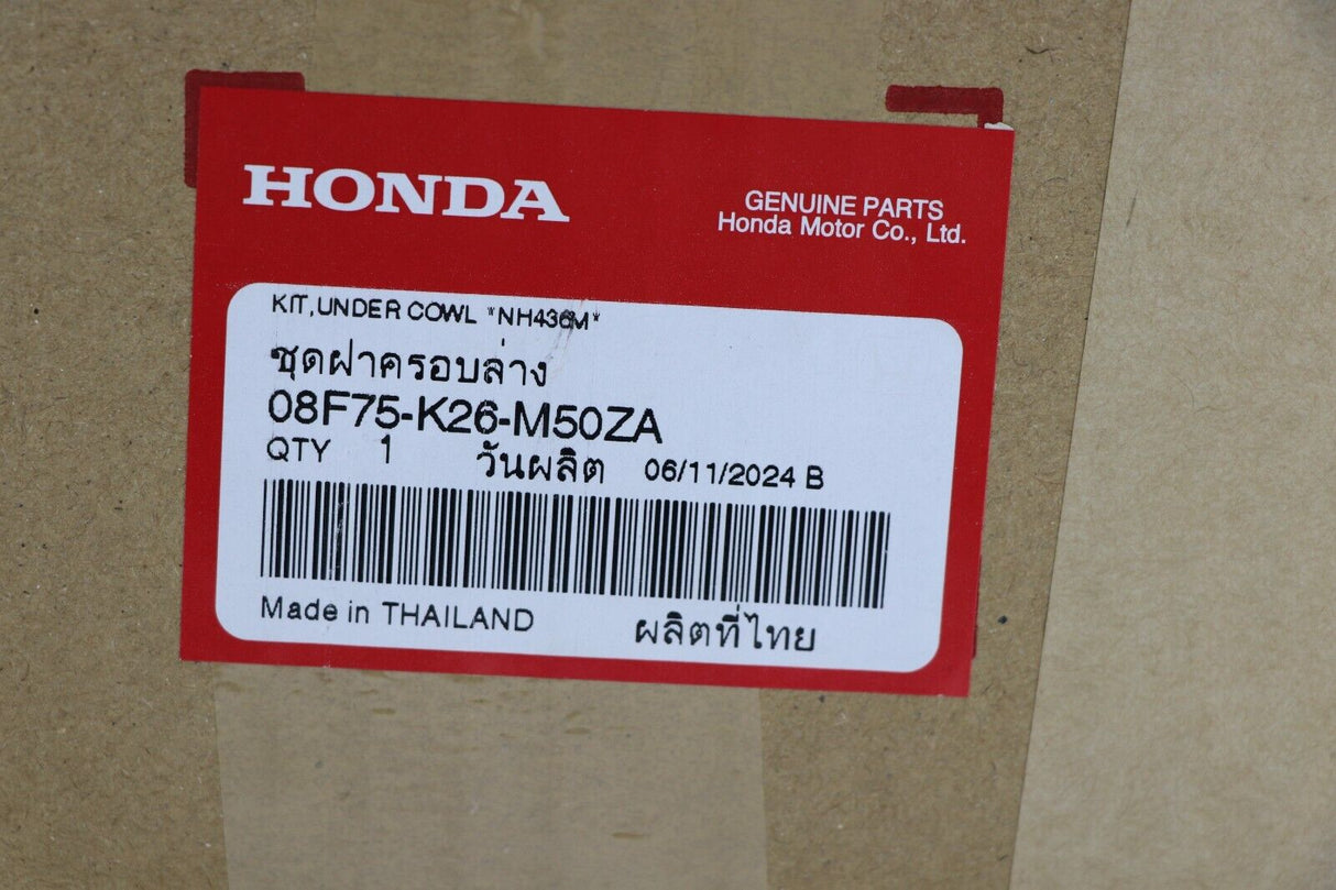 HONDA GROM GENUINE UNDER COWL BELLY PAN OEM + MOUNTING BRACKET KIT 2022-2025 11