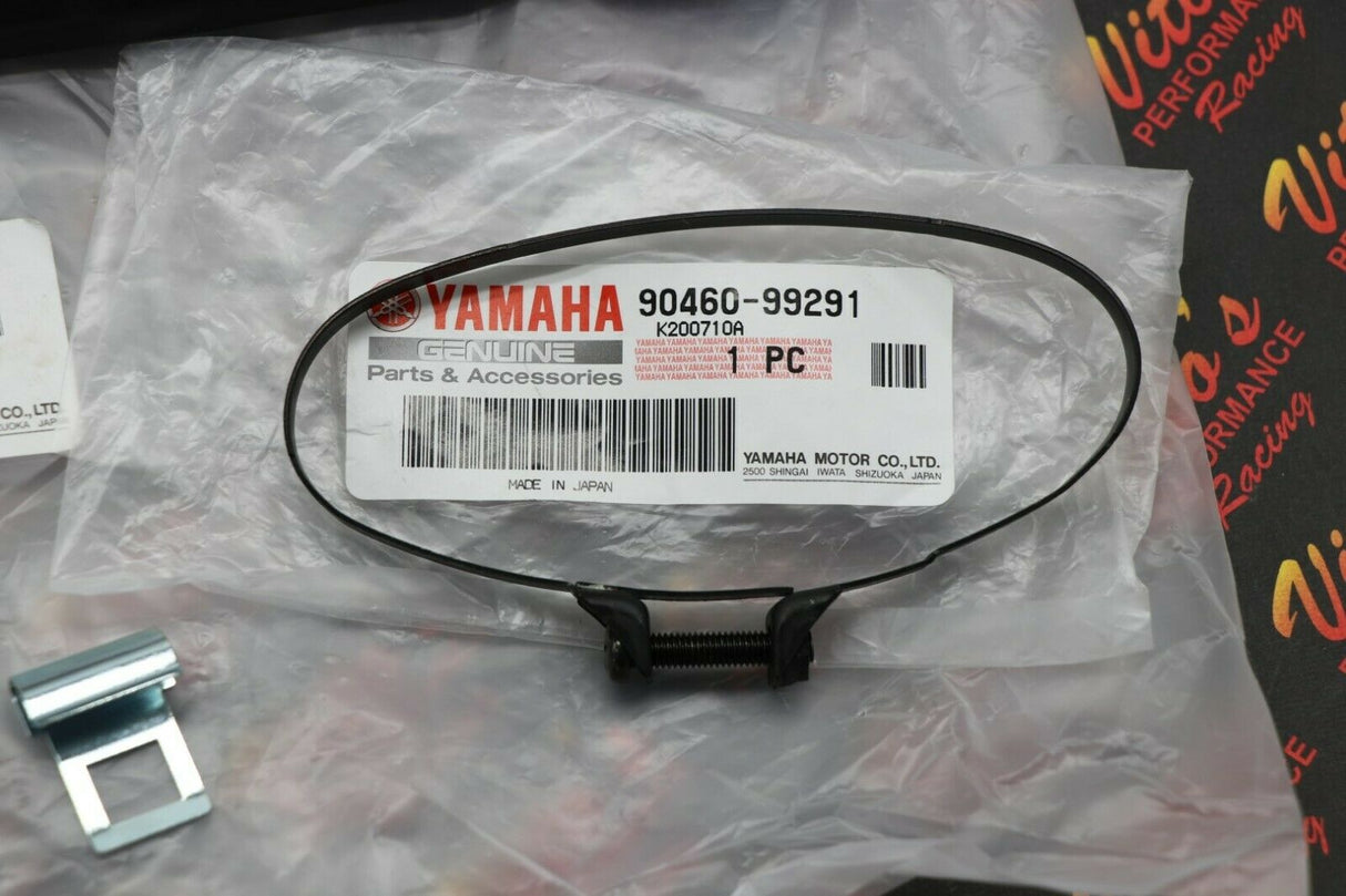 NEW OEM Yamaha Banshee airbox factory LID  SNORKEL + clamps intake 1987-2006 4