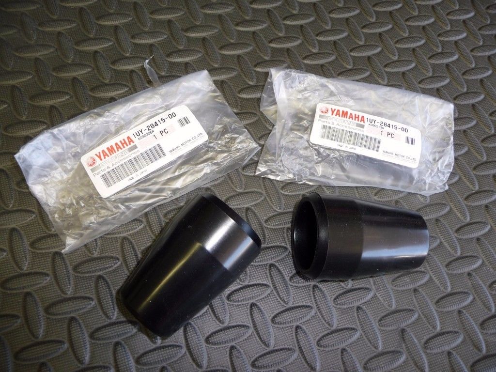 NEW oem factory Yamaha BANSHEE front bumper rubber end cap x 2 1987-2006 1