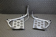 NEW Silver Heel Guards footrest stand Yamaha Banshee left + right nerf bars 1