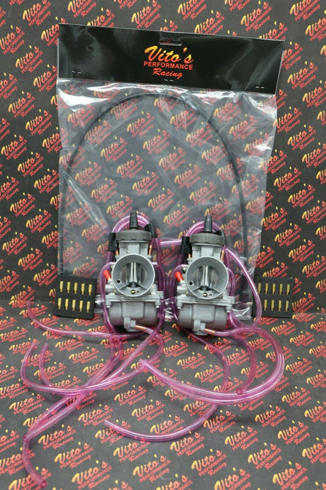 NEW 2 x 35mm carburetor + throttle cable aftermarket carbs Banshee + jet kit 1