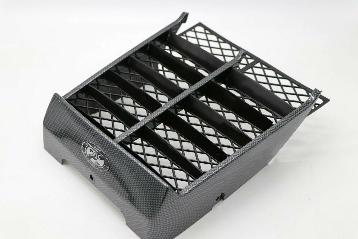 Yamaha Banshee grill plastic radiator cover CARBON FIBER 50th bubble ...