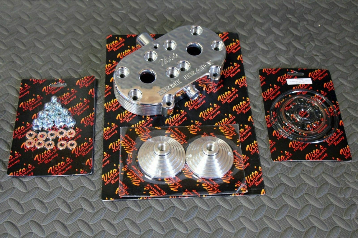 Vito's HEMI HEAD aftermarket billet aluminum cool 1987-2006 Banshee + DOMES 20cc 1