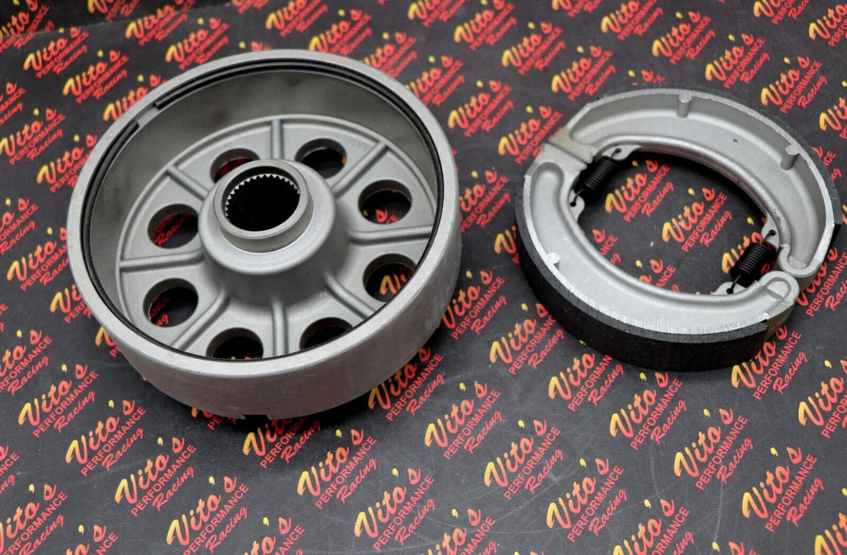 NEW Honda rear brake drum hub + shoes kit 1988-2000 TRX300 42620-HC4-670 3