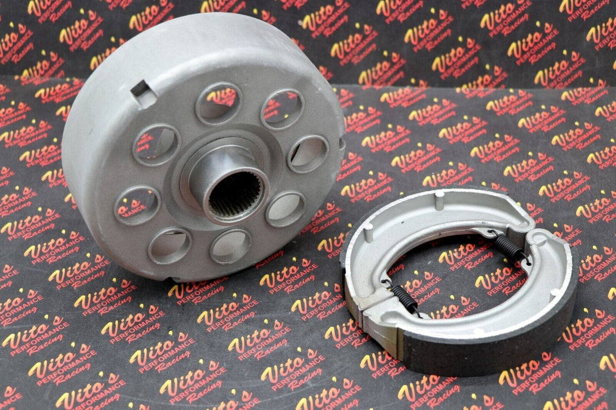 NEW Honda rear brake drum hub + shoes kit 1988-2000 TRX300 42620-HC4-670 6