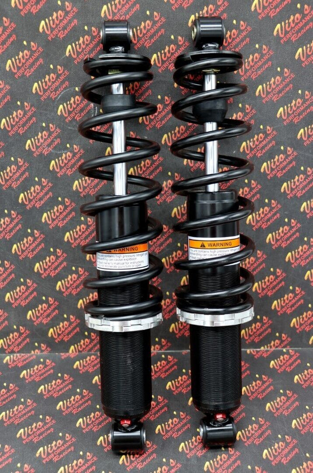 2 x NEW FRONT SHOCKS Polaris SPORTSMAN 550 850 springs 15.5" BLACK 1