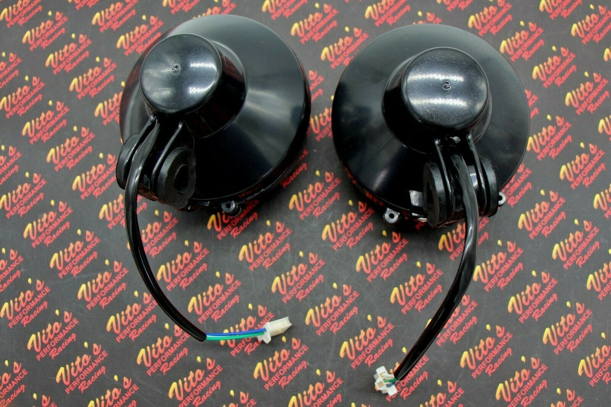 GRADE B SET 2 x NEW Headlights Yamaha Banshee Warrior lens bulbs lights grills 2