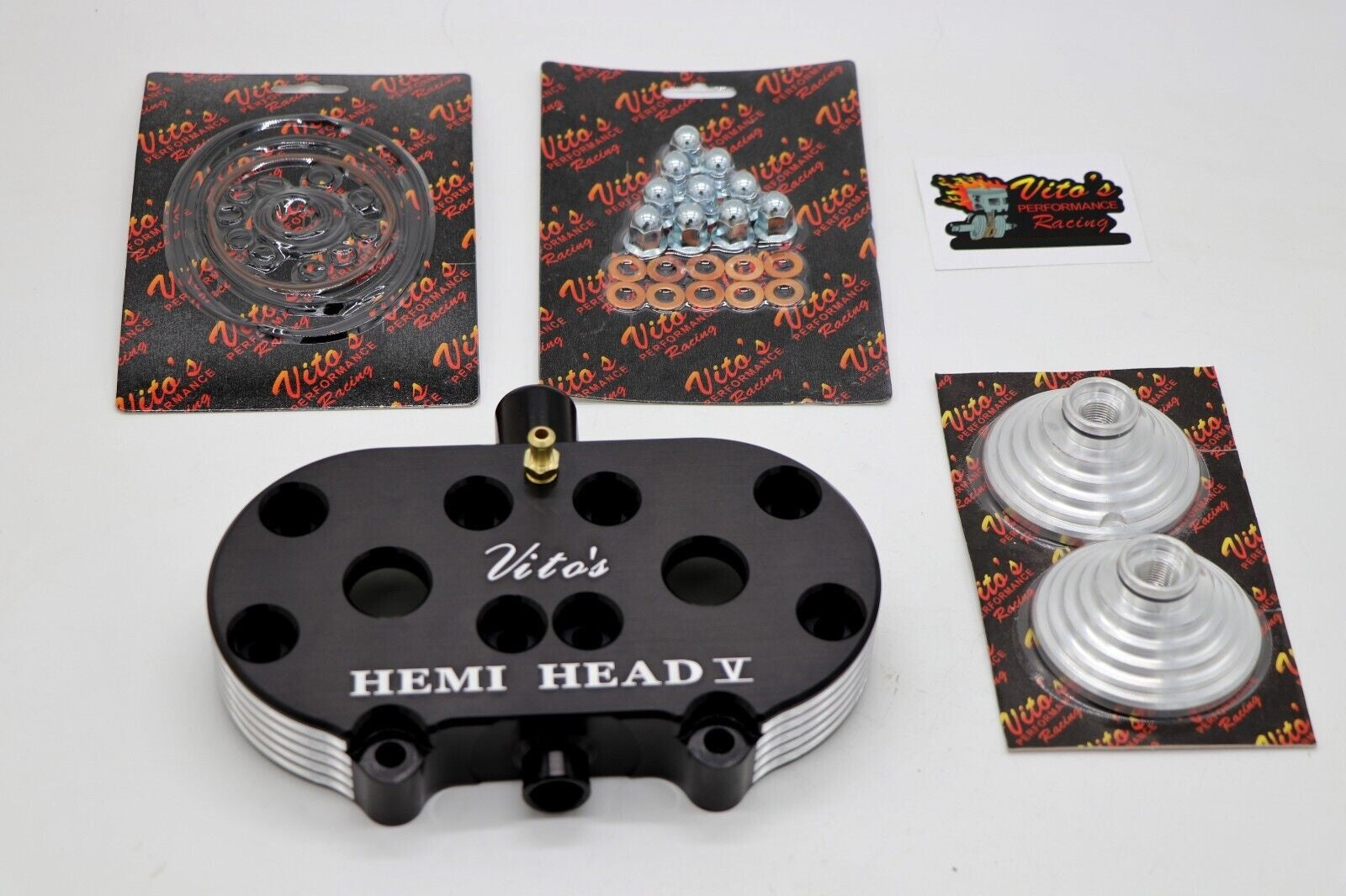 Vito's HEMI HEAD billet aluminum cool 1987-2006 Banshee + DOMES