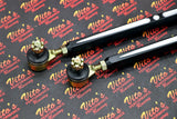 2 x NEW Vito's Yamaha Banshee BILLET BLACK tie rods + 4 ball joints +0" 2