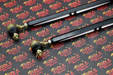 2 x NEW Vito's Yamaha Banshee BILLET BLACK tie rods + 4 ball joints +0" 6