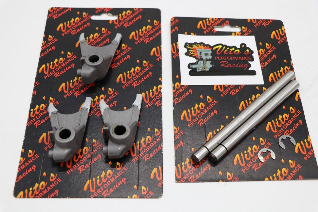 NEW 3 x shift FORKS + rods + clips cam shifting transmission Yamaha Banshee 2